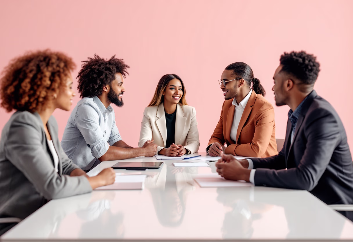 image of a teambuilding activity (for a consulting firm)